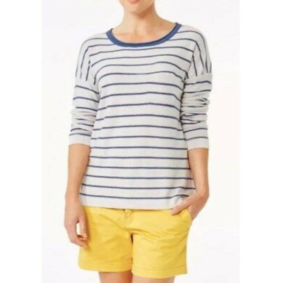 NWT Royal Robbins Calaveras Crew Striped Sweater - L - Picture 1 of 8